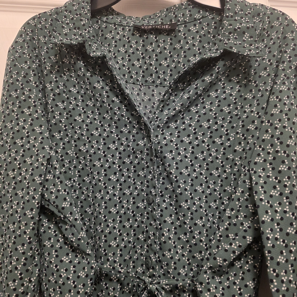 Green Floral Women's Dress